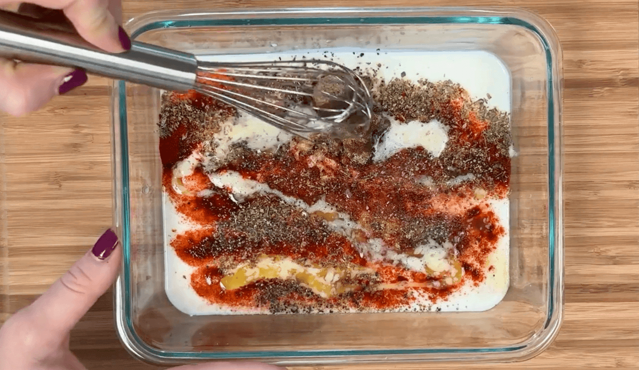 buttermilk marinade for chicken with spices and unmixed